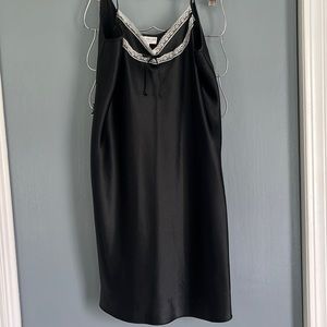 Black slip nightgown
